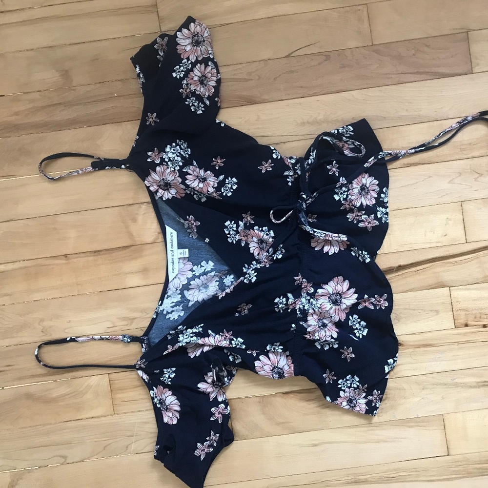 Boutique Wrap-Around Floral Top